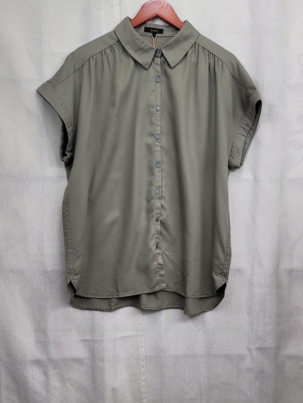 Quince Nwt Vintage Wash Tencel Camp Shirt Size Large